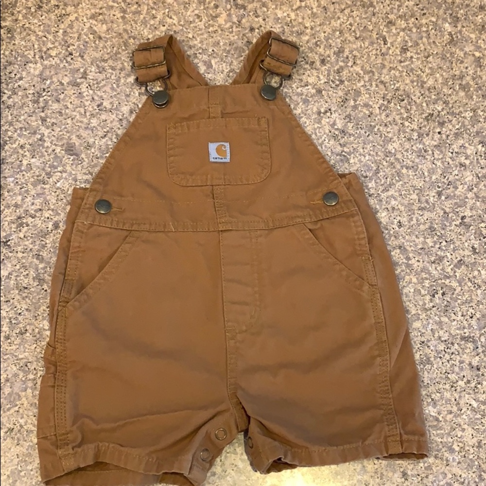 Carhartt short overalls 18 months